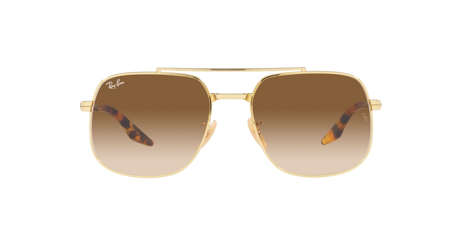 Rayban 0RB3699 Sunglass Gold Unisex Full Shell Sunglass — Gold frame — view 2