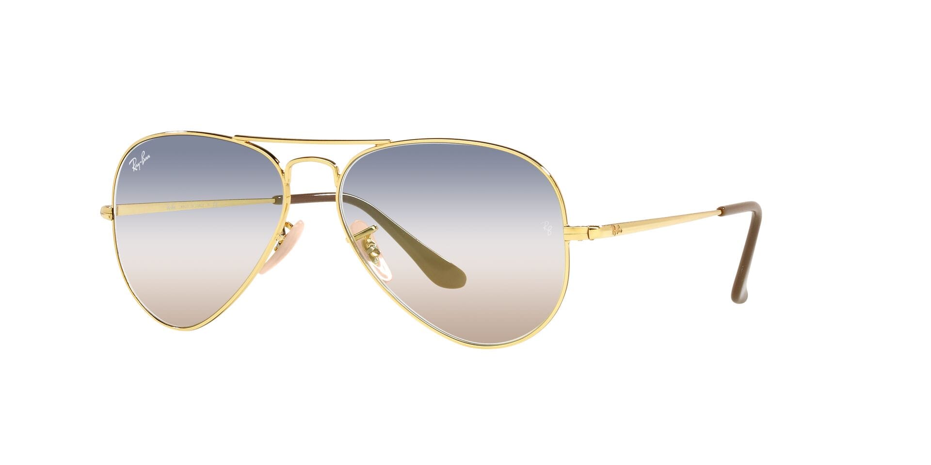Rayban 0RB3689 Sunglass Gold Unisex Full Metal — Gold frame