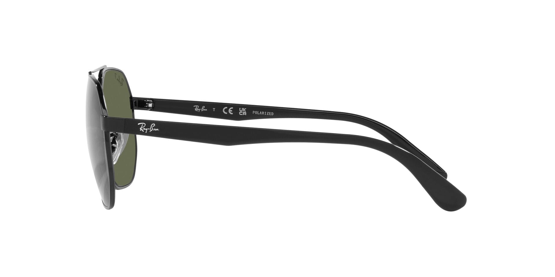 Rayban 0RB3714I Sunglass Black Male Full Shell Sunglass — Black frame — view 3