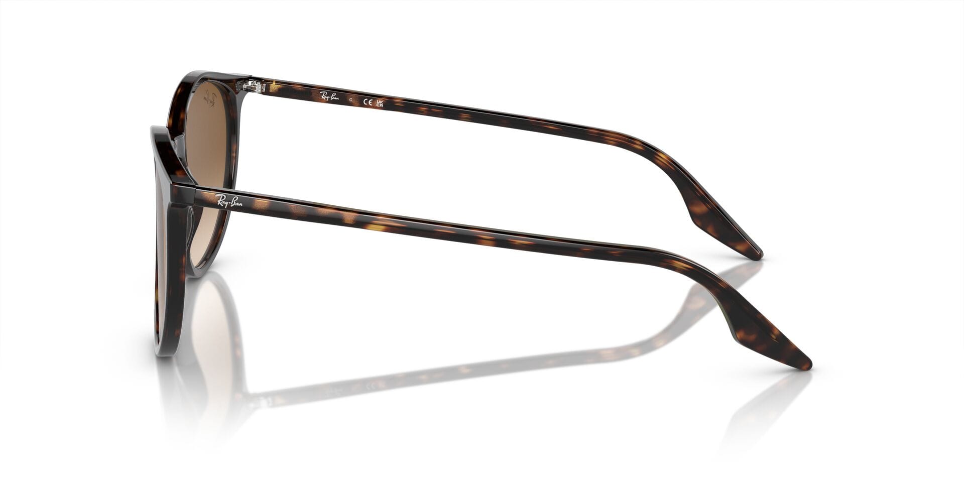 Rayban 0RB2204 Sunglass Tortoise Unisex Full Shell Sunglass — Tortoise frame — view 3