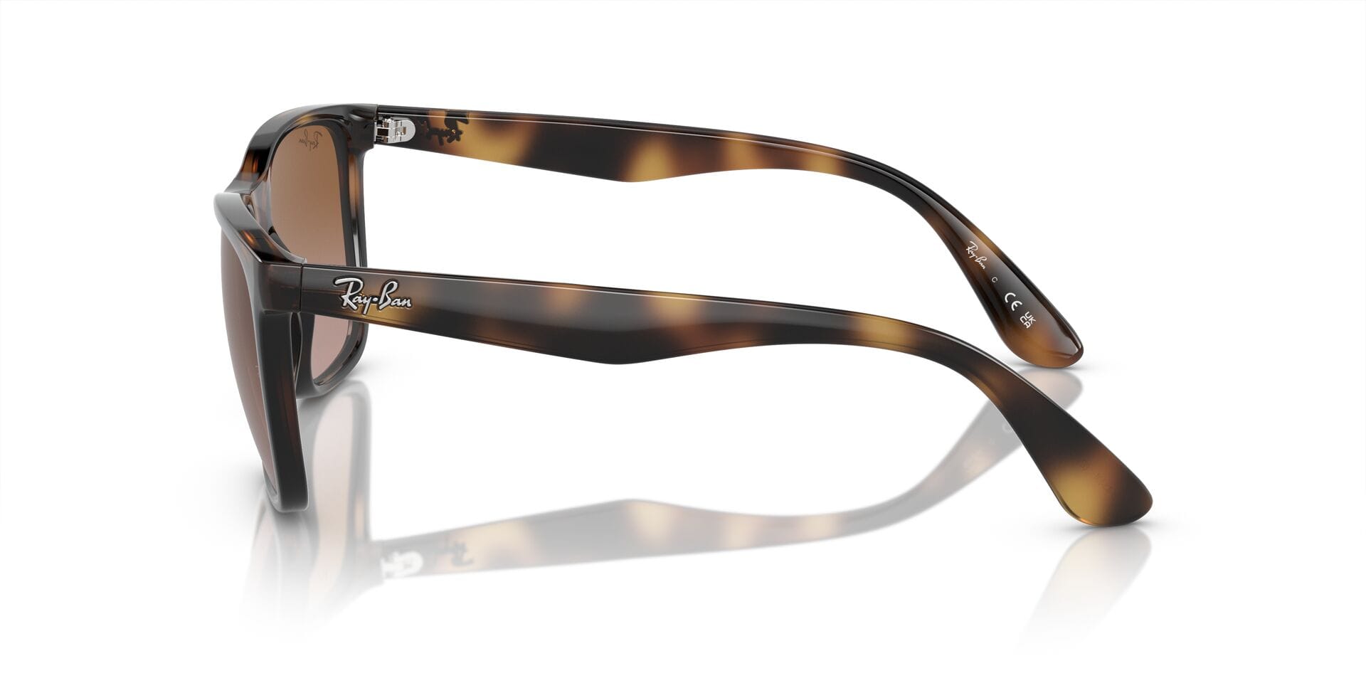 Rayban 0RB4349I Sunglass Tortoise Male Full Shell Sunglass — Tortoise frame — view 3