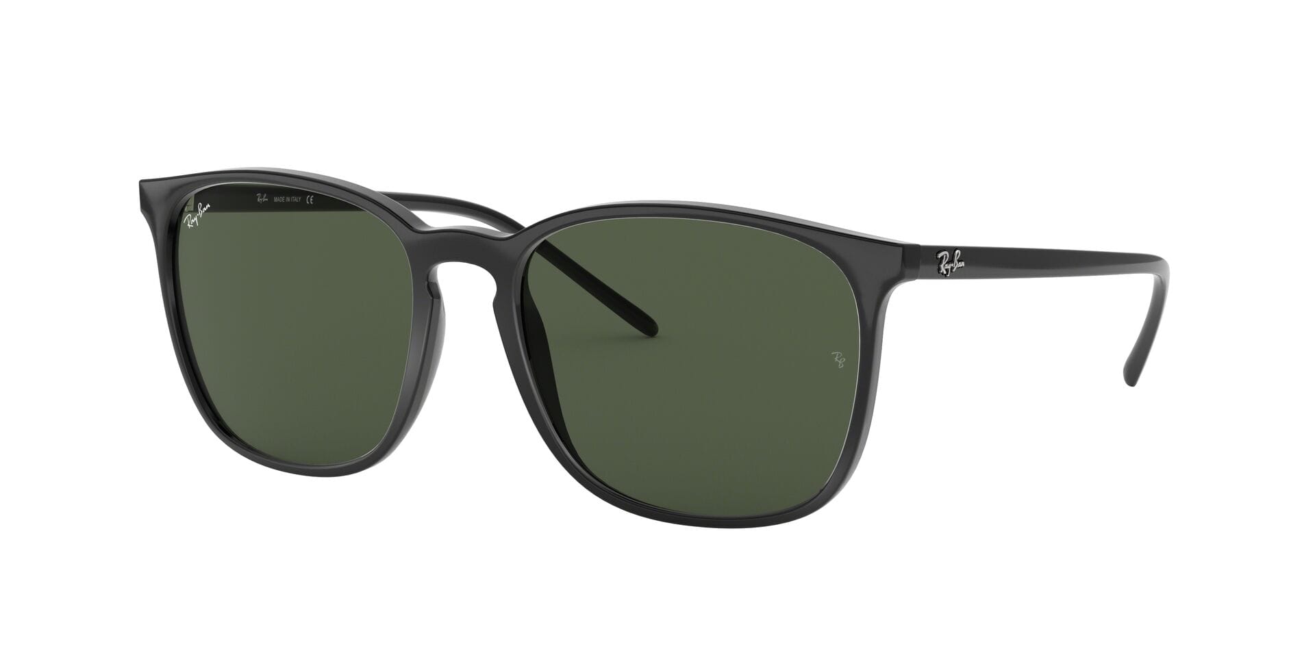 Rayban RB 4387 Sunglass Black Unisex Full Shell Sunglass — Black frame — view 1