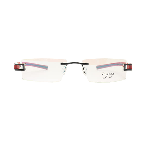 Inspira L6001/L6002 Frame Black Unisex RimLess Rubber — Gun Metal frame