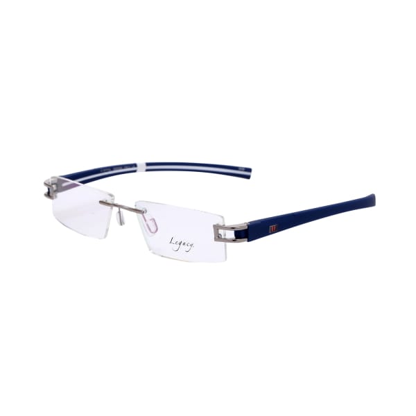 Inspira L6001/L6002 Frame Gun Metal Unisex RimLess Rubber Frame — Gun Metal frame — view 1