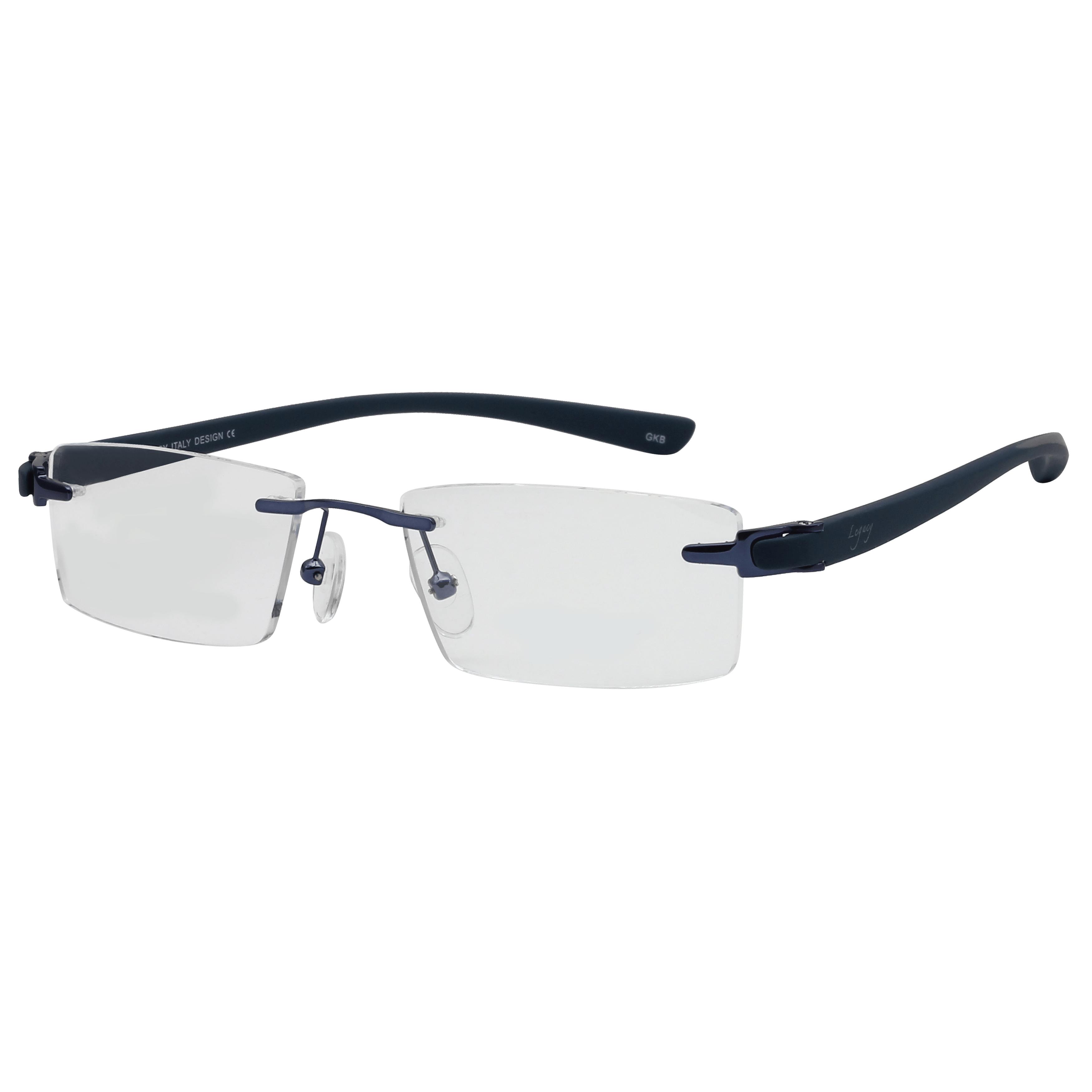 Inspira 6715N Frame Blue Unisex RimLess Rubber — Blue frame
