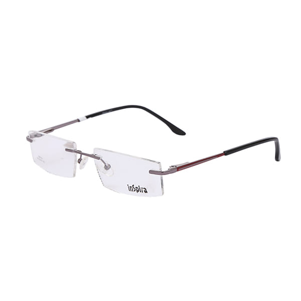 Inspira 56013/56014 Frame Gun Metal Unisex RimLess Metal — Gun Metal frame