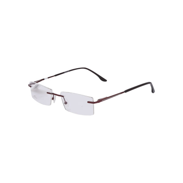 Inspira 56013/56014 Frame Maroon Unisex RimLess Metal — Maroon frame