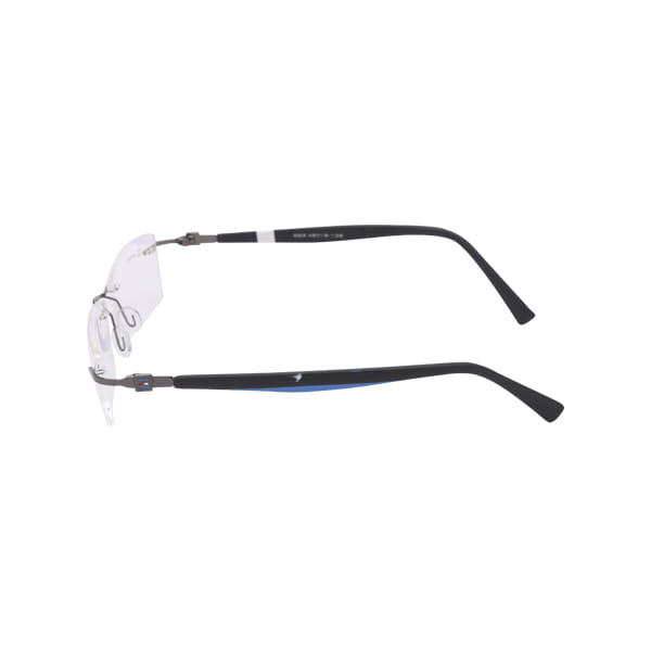 Inspira 005 Frame Gun Metal Unisex RimLess Shell Frame — view 3