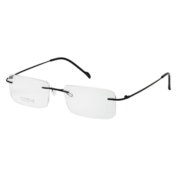 Inspira S-3468 Frame Black Unisex RimLess Titanium — Gold frame
