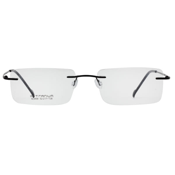 Inspira S-3468 Frame Black Unisex RimLess Titanium — Gold frame