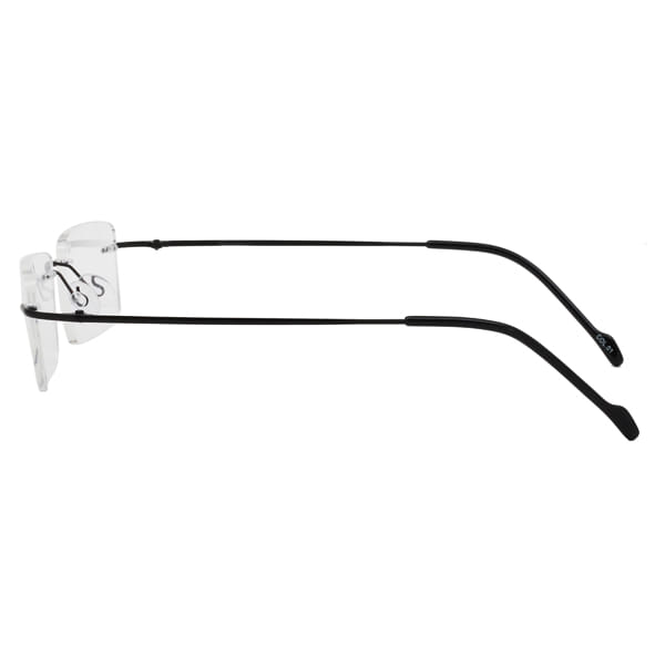Inspira S-3468 Frame Black Unisex RimLess Titanium Frame — view 4