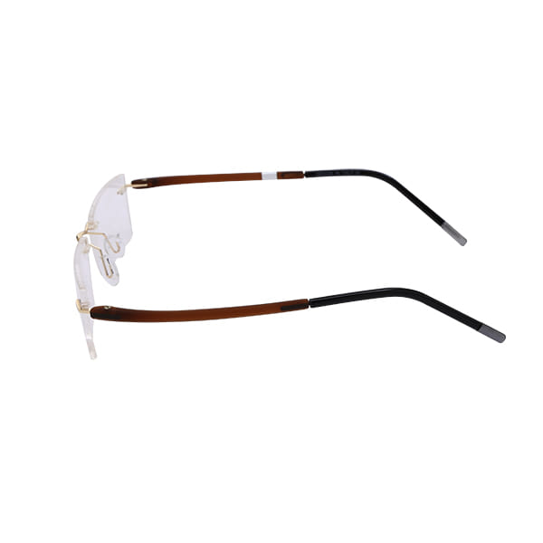 Inspira 160627 Frame Gold Unisex RimLess Shell Frame — Gold frame — view 3