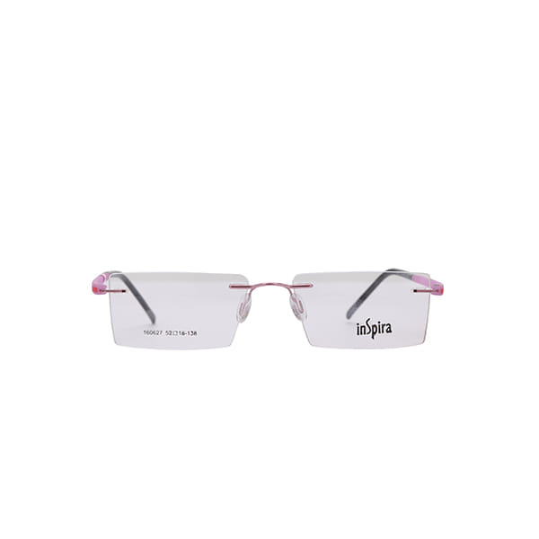 Inspira 160627 Frame Pink Female RimLess Shell — Gold frame