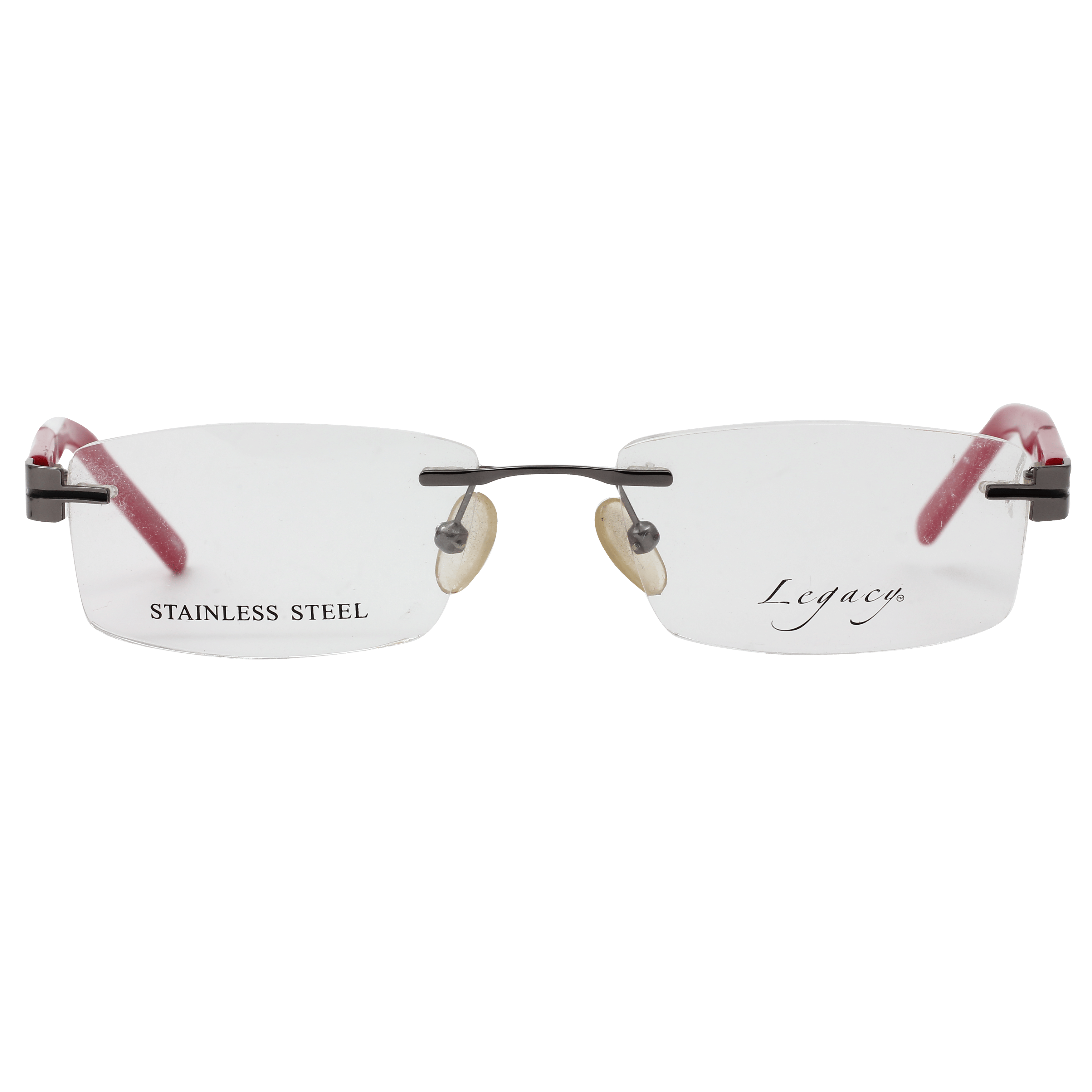 Inspira G490 Frame Gun Metal Unisex RimLess Shell Frame — Gun Metal frame — view 2