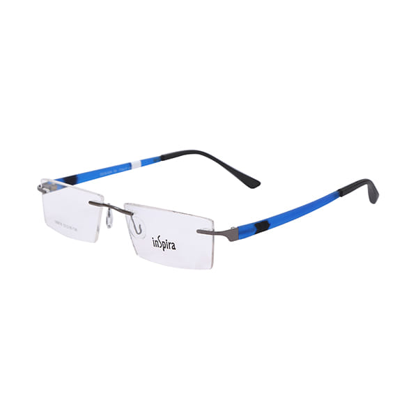 Inspira 160616 Frame Grey Unisex RimLess Shell — Grey frame
