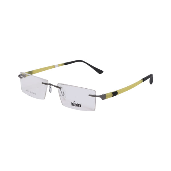 Inspira 160616 Frame Grey Unisex RimLess Shell — Grey frame