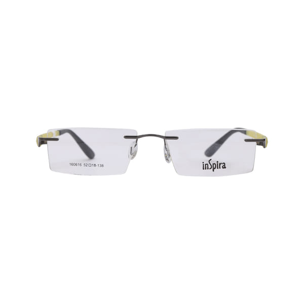 Inspira 160616 Frame Grey Unisex RimLess Shell — Grey frame
