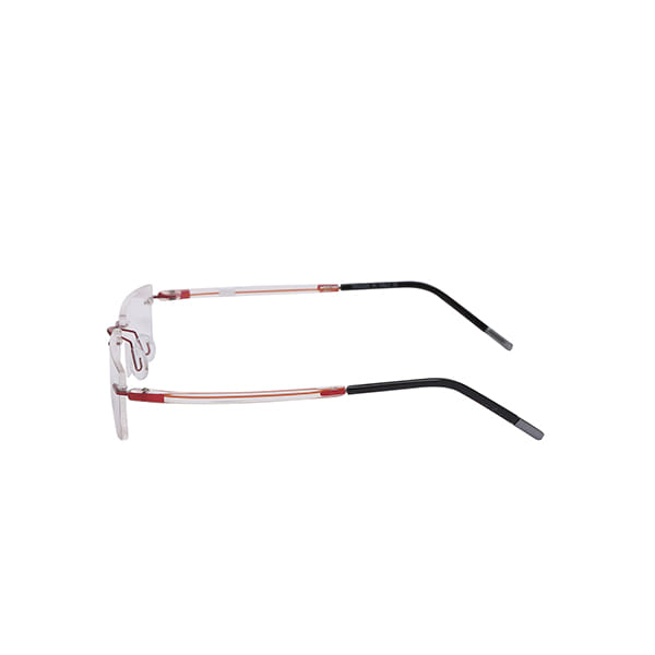 Inspira 160629 Frame Red Unisex RimLess Shell Frame — Red frame — view 3