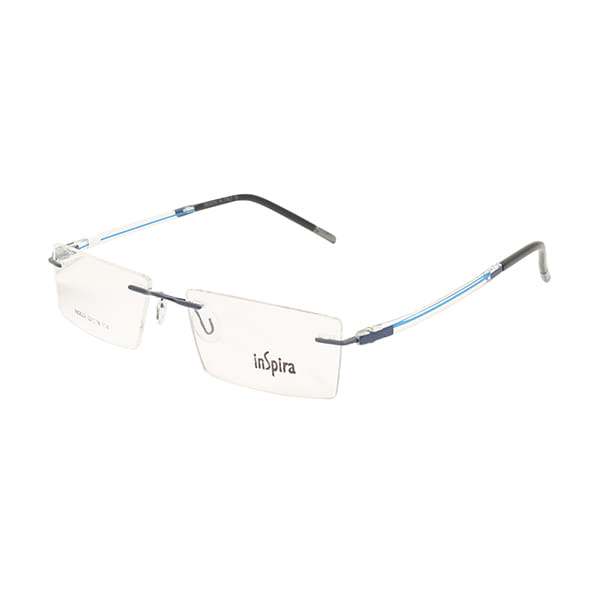 Inspira 160629 Frame Blue Unisex RimLess Shell — Blue frame