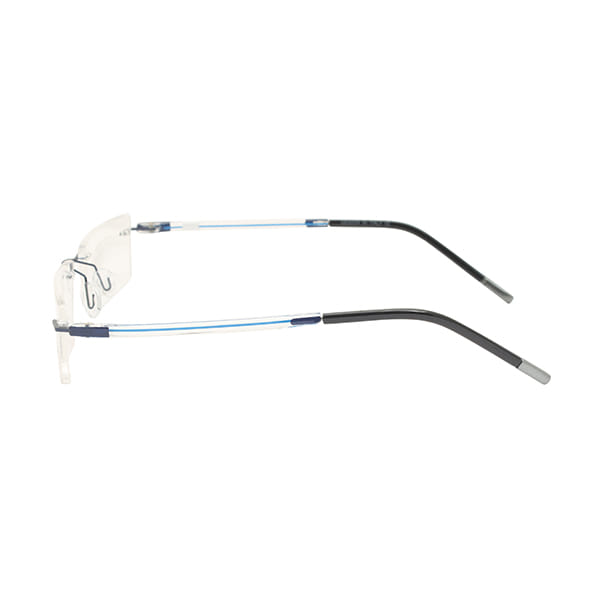 Inspira 160629 Frame Blue Unisex RimLess Shell Frame — Blue frame — view 3