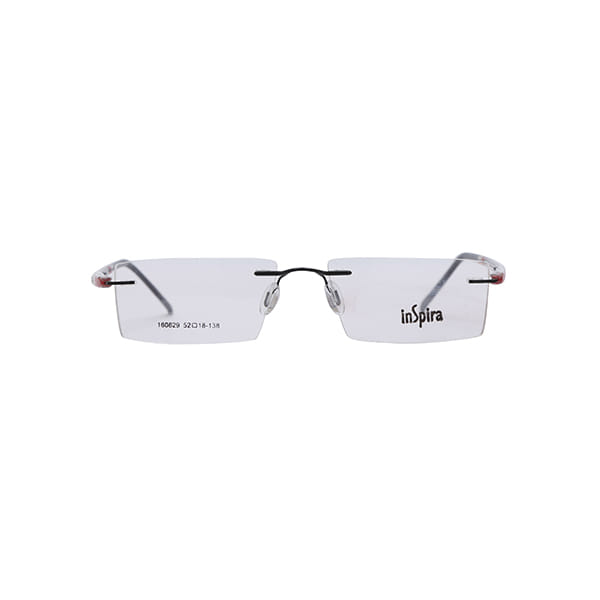 Inspira 160629 Frame Black Unisex RimLess Shell Frame — Black frame — view 2