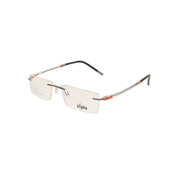 Inspira 160629 Frame Grey Unisex RimLess Shell — Grey frame