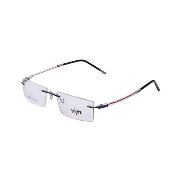 Inspira 160629 Frame Violet Unisex RimLess Shell — Red frame