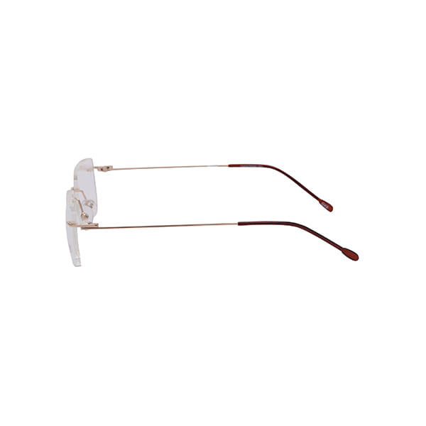 Inspira 1616H Frame Gold Unisex RimLess Metal Frame — Gold frame — view 3