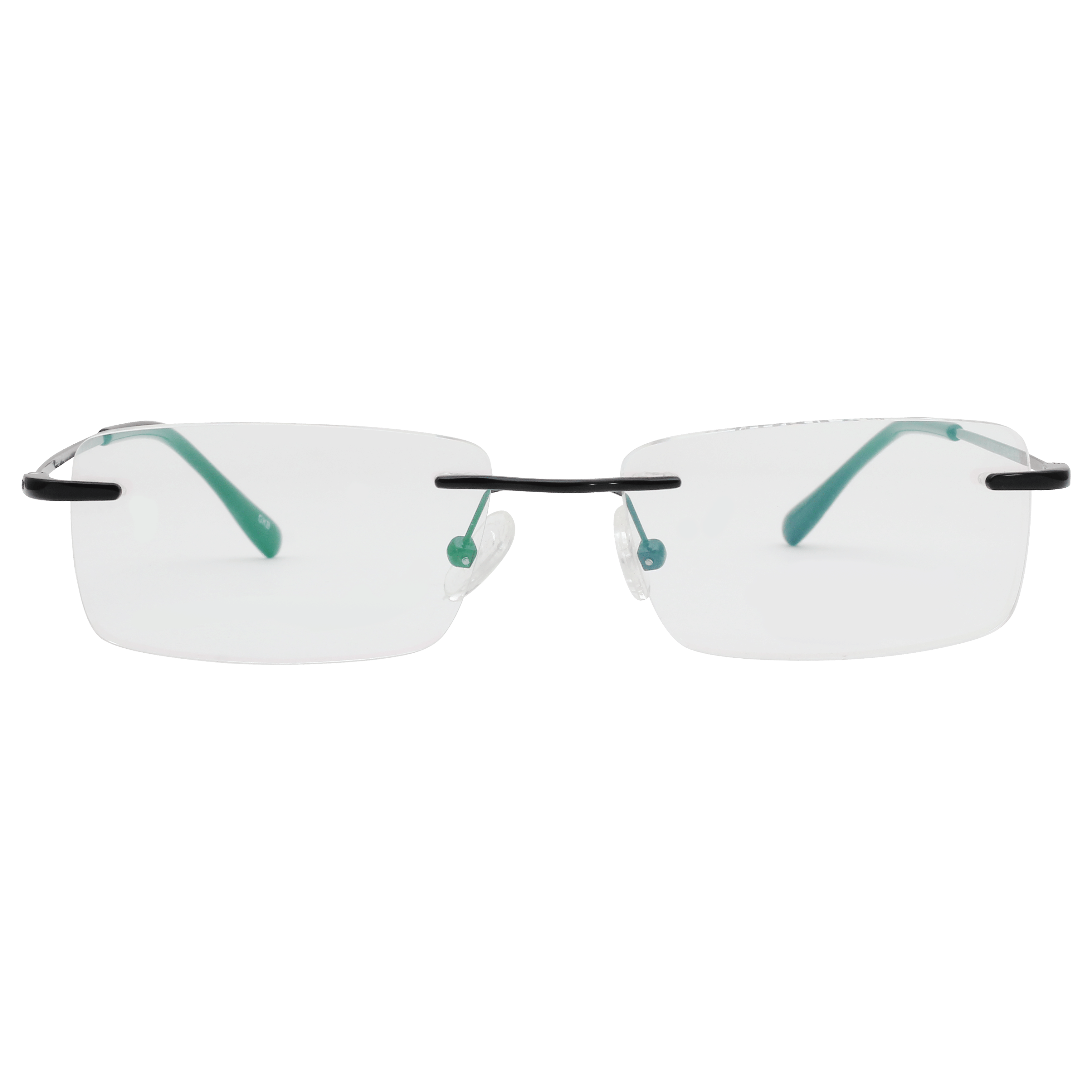 Inspira 4216D Frame Black Unisex RimLess Metal Frame — Black frame — view 5