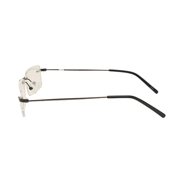 Inspira 4216D Frame Black Unisex RimLess Metal Frame — Black frame — view 3