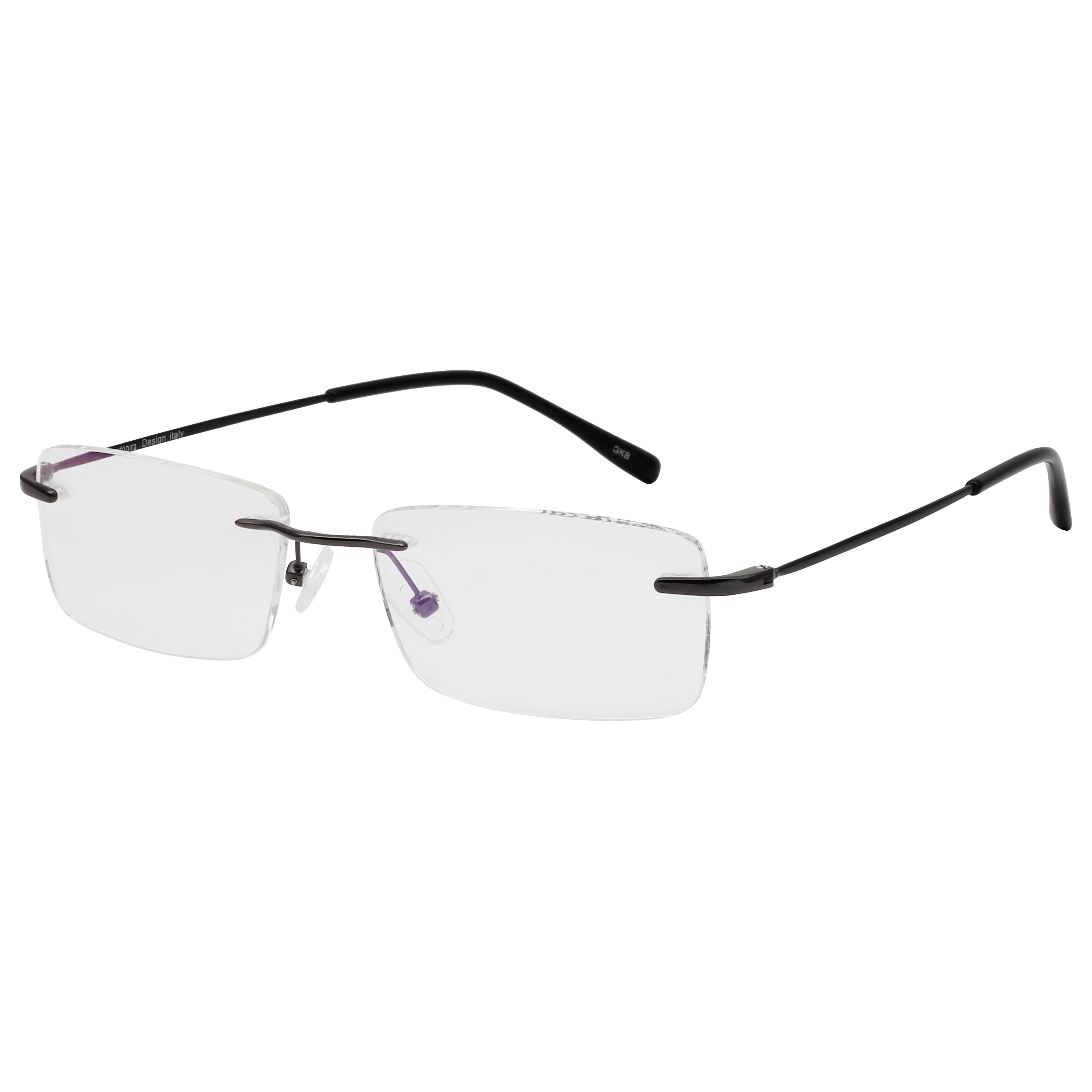 Inspira 4216D Frame Gun Metal Unisex RimLess Metal — Gun Metal frame