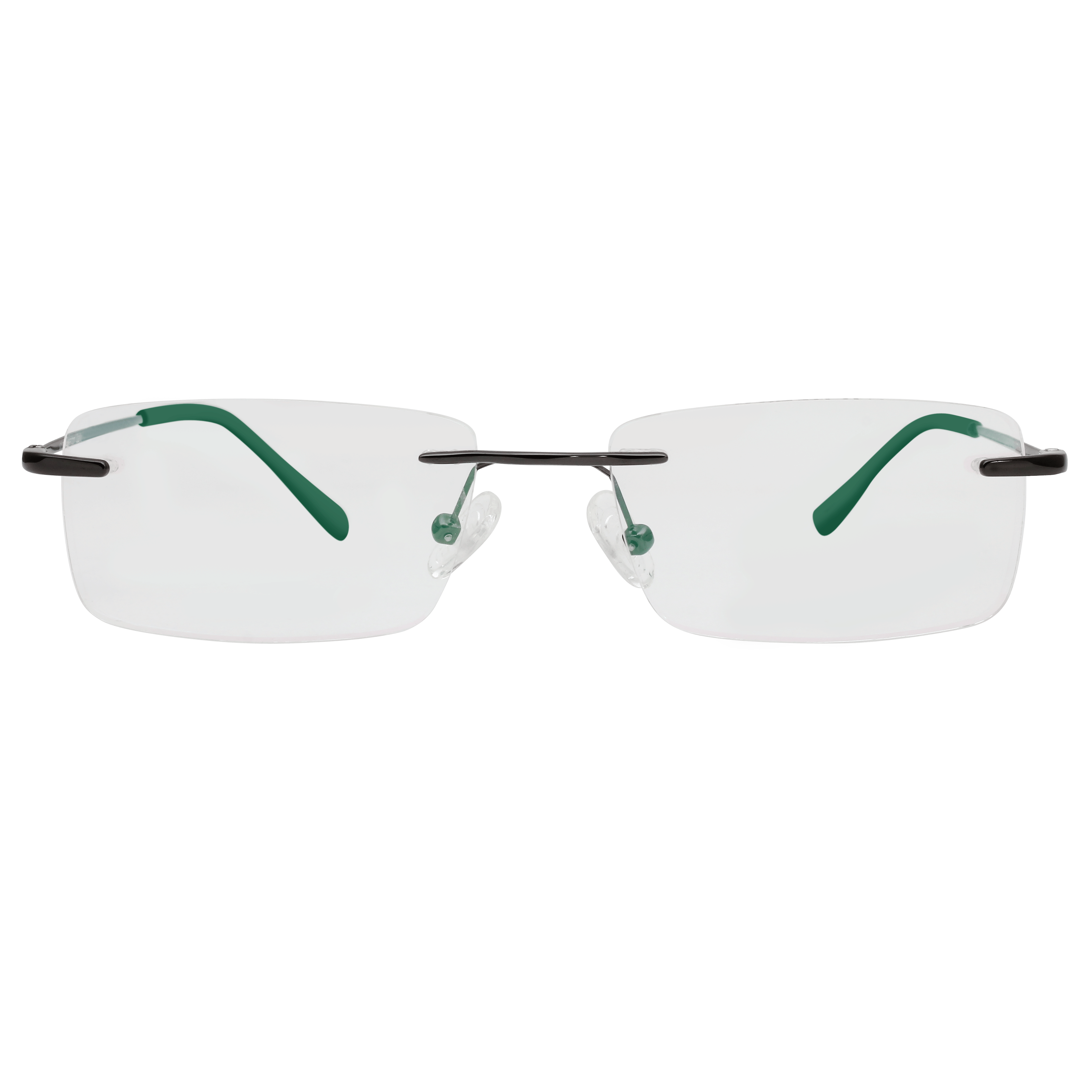 Inspira 4216D Frame Gun Metal Unisex RimLess Metal Frame — Gun Metal frame — view 5