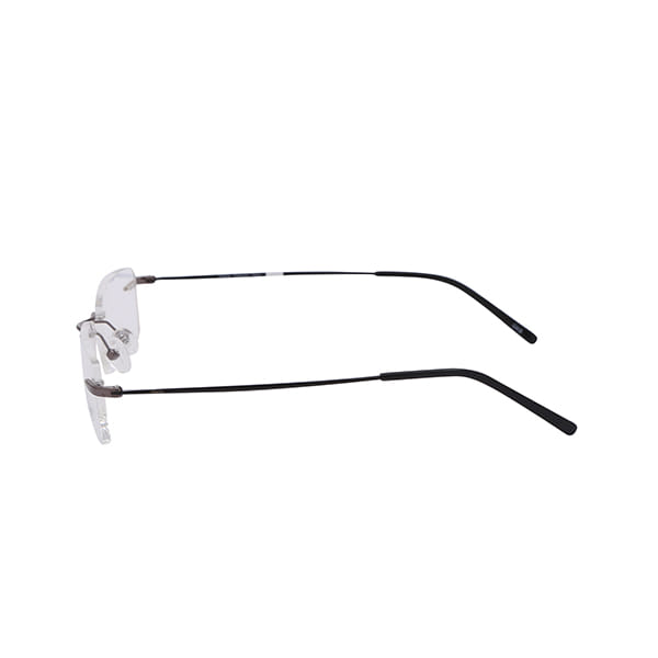 Inspira 4216D Frame Gun Metal Unisex RimLess Metal Frame — Gun Metal frame — view 3