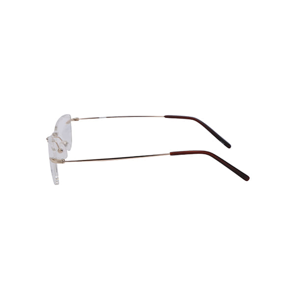 Inspira 4216D Frame Gold Unisex RimLess Metal Frame — Gold frame — view 3