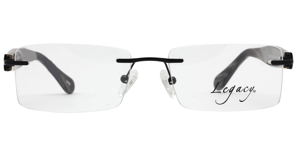 Inspira L9119R Frame Black Male RimLess Shell — Black frame