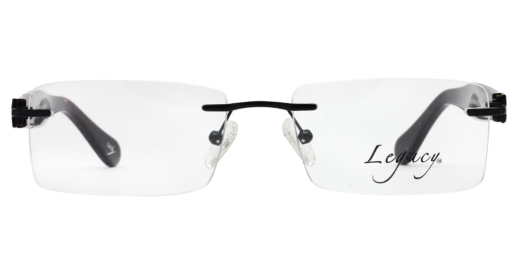 Inspira L9119R Frame Black Male RimLess Shell — Black frame