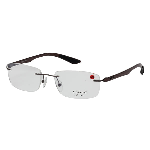 Inspira 1617SZ Frame Gun Metal Unisex RimLess Carbon Fiber — Gun Metal frame
