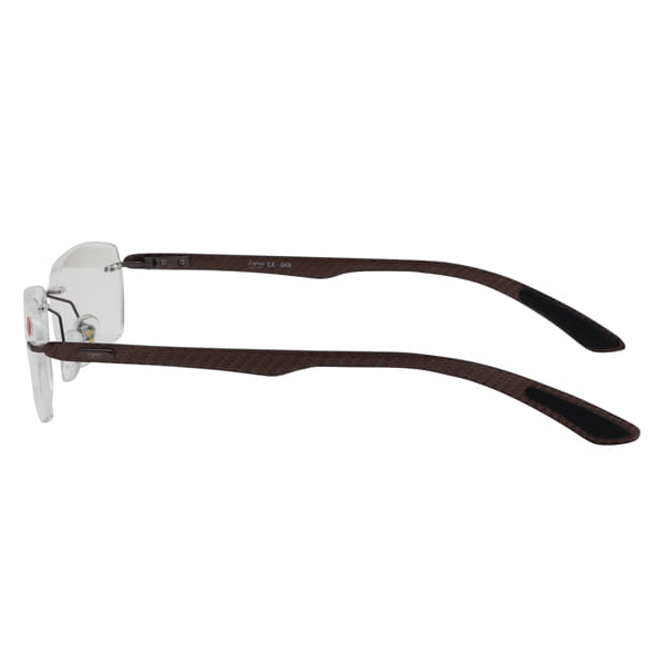 Inspira 1617SZ Frame Gun Metal Unisex RimLess Carbon Fiber Frame — Gun Metal frame — view 4