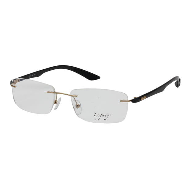 Inspira 1617SZ Frame Gold Unisex RimLess Carbon Fiber — Gold frame
