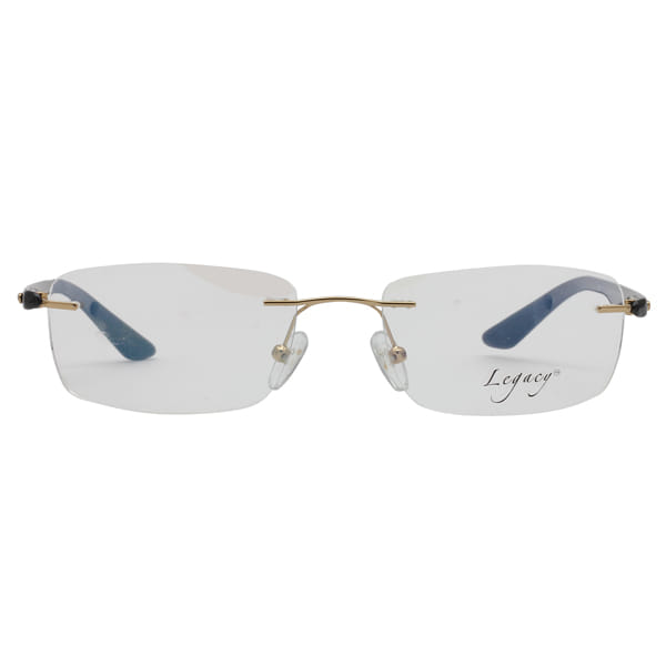 Inspira 1617SZ Frame Gold Unisex RimLess Carbon Fiber Frame — Gold frame — view 3