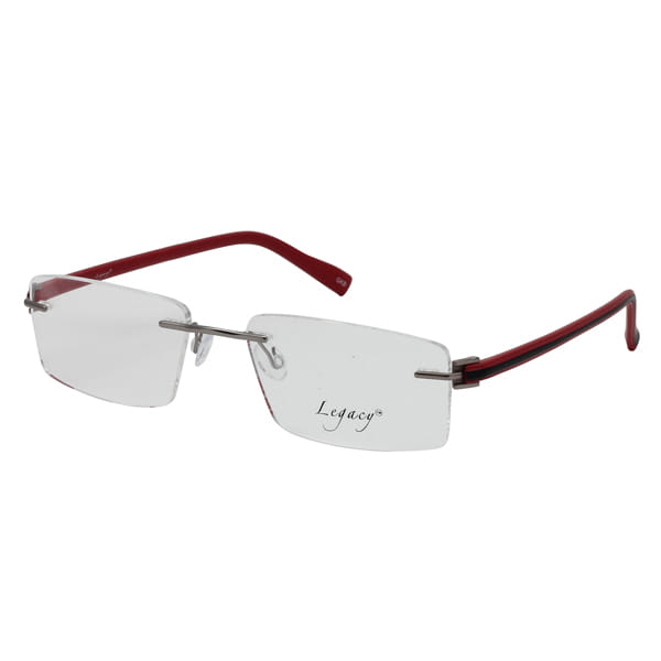 Inspira 1917S Frame Gun Metal Unisex RimLess Shell — Blue frame