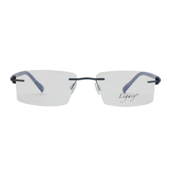 Inspira 1917S Frame Blue Unisex RimLess Shell Frame — Blue frame — view 3