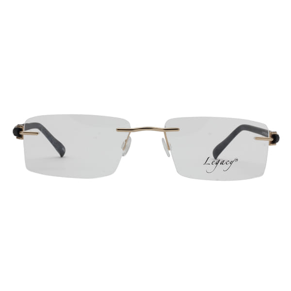 Inspira 1917S Frame Gold Unisex RimLess Shell Frame — Gold frame — view 3