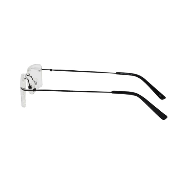 Inspira 0416B Frame Black Unisex RimLess Metal Frame — Black frame — view 4