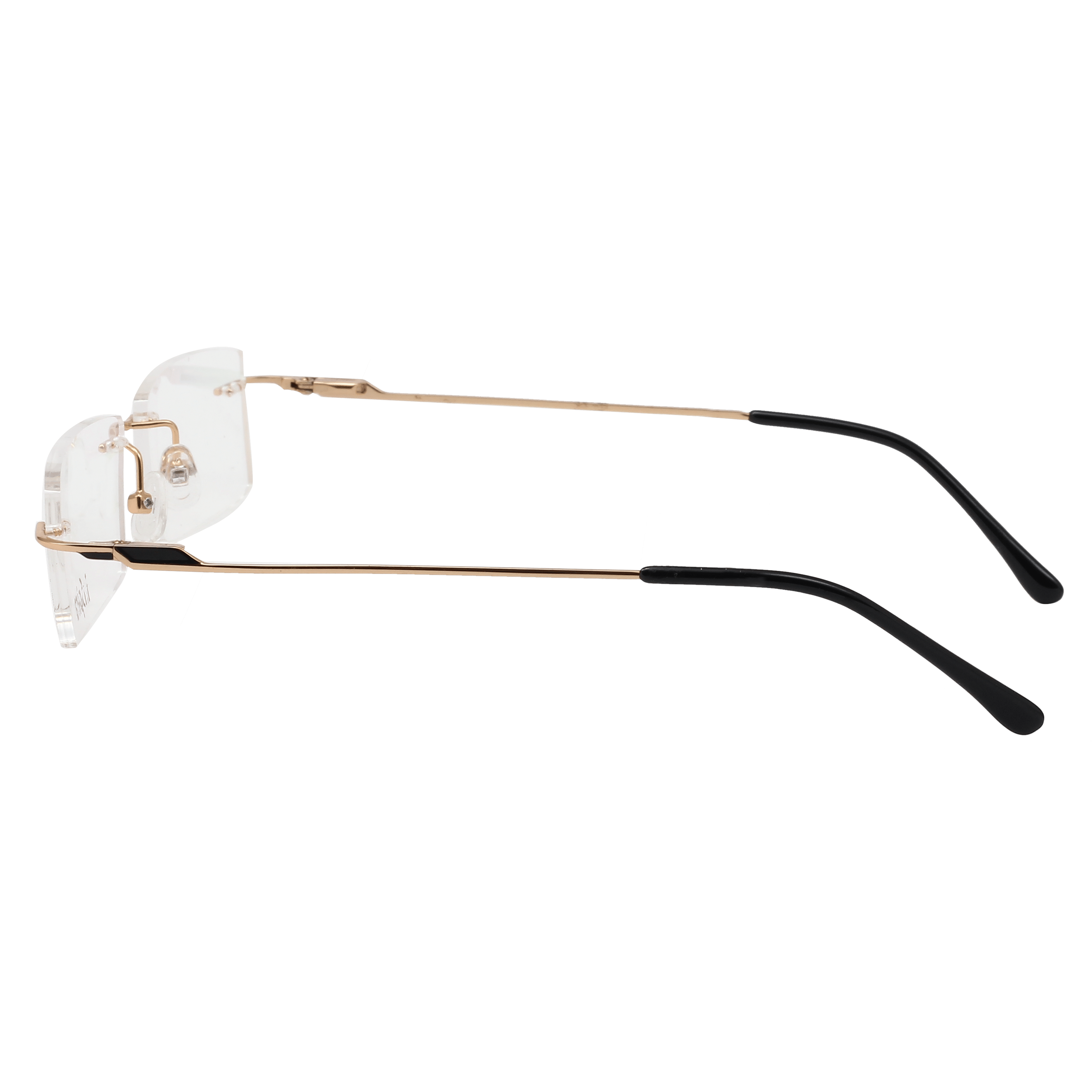 Inspira 2053 Frame Gold Unisex RimLess Metal Frame — Gold frame — view 2