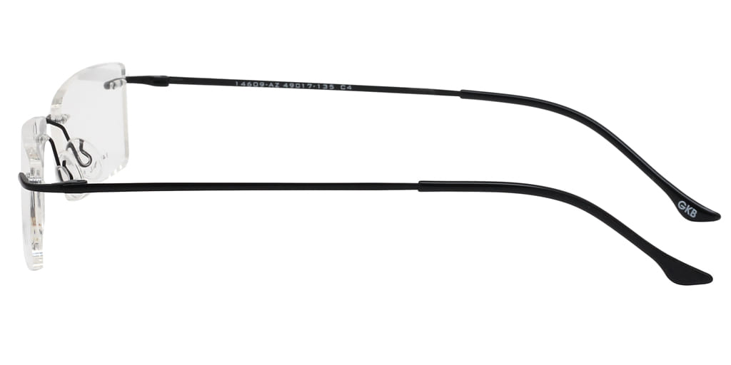 Inspira 14609-AZ Frame Black Unisex RimLess Metal Frame — view 4