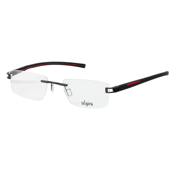 Inspira I9424 Frame Gun Metal Unisex RimLess Rubber