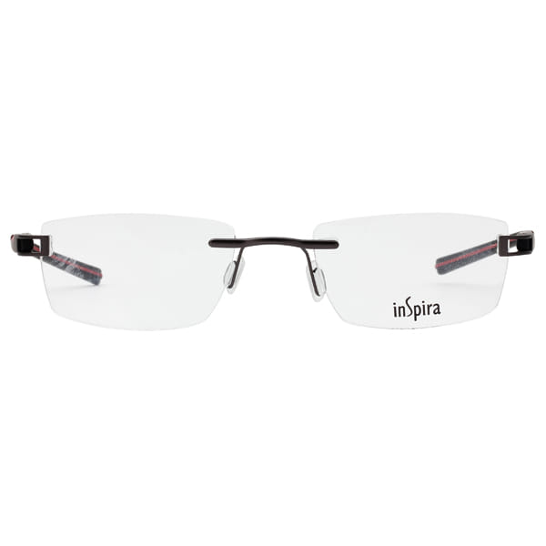 Inspira I9424 Frame Gun Metal Unisex RimLess Rubber