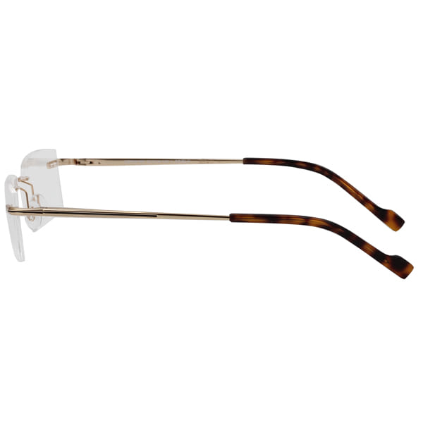 Inspira 0918D Frame Gold Unisex RimLess Metal Frame — view 4