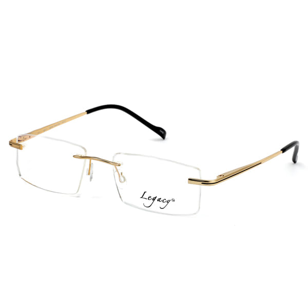 Inspira 4418D Frame Gold Unisex RimLess Metal — Gold frame